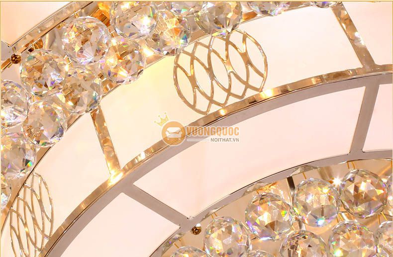 Đèn ốp trần bánh tiêu đẹp cho phòng khách CM260-18